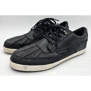 Polo Ralph Lauren Ramiro Shoes Men 13D Leather Duck Boat Sneaker Casual Black